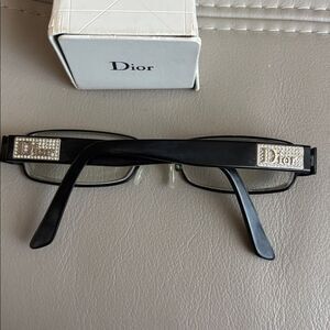 Christian Dior CD3735 Eyeglasses FRAMES Black 53-16-135 Silver D723